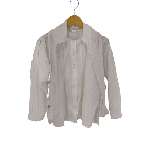 マルシャンブルドゥシャーム Malle chambre de charme 18AW レース襟フリル モノグラムブラウス レディース FREE
