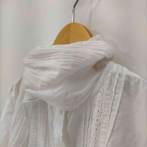 マルシャンブルドゥシャーム Malle chambre de charme 18AW レース襟フリル モノグラムブラウス レディース FREE