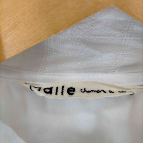 マルシャンブルドゥシャーム Malle chambre de charme 18AW レース襟フリル モノグラムブラウス レディース FREE