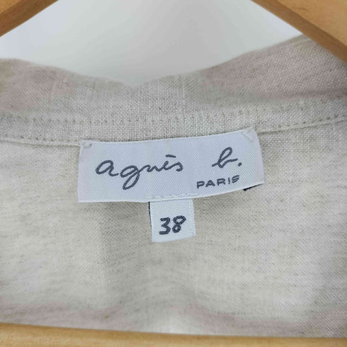 アニエスベー agnes b. CHEMISE リネンブラウス レディース FR:38
