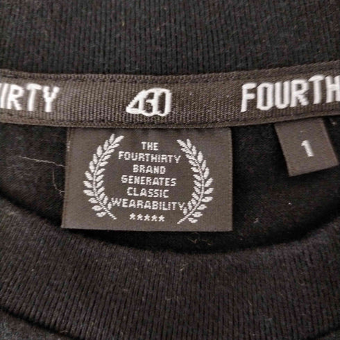 フォーサーティ 430 fourthirty プリントクルーネックTシャツ メンズ JPN:1