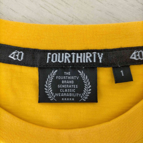フォーサーティ 430 fourthirty プリントクルーネックTシャツ メンズ JPN:1
