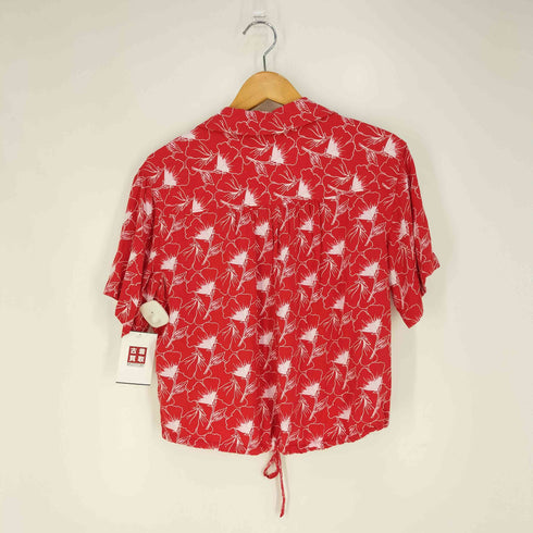 リーバイス Levis 花柄プリント レーヨンアロハシャツ レディース import:XS