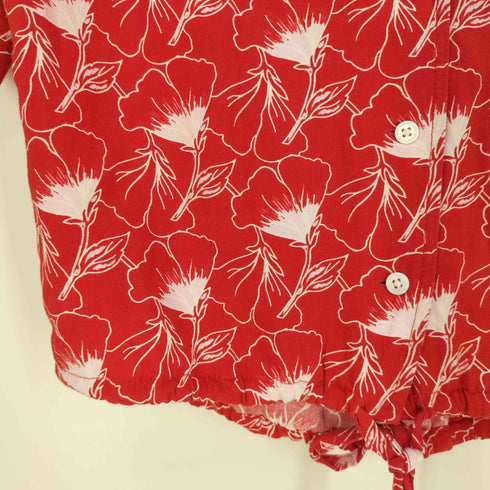 リーバイス Levis 花柄プリント レーヨンアロハシャツ レディース import:XS