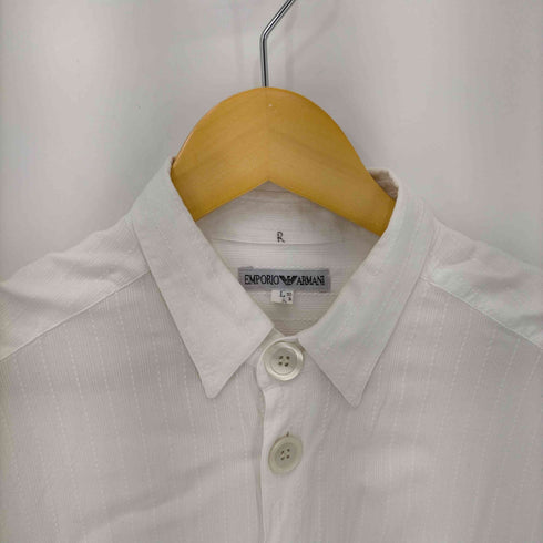 エンポリオアルマーニ EMPORIO ARMANI ピンタックデザインレギュラーカラーシャツ メンズ import:L