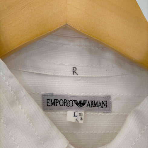 エンポリオアルマーニ EMPORIO ARMANI ピンタックデザインレギュラーカラーシャツ メンズ import:L