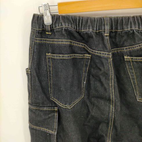 B.BALLSY イージーブラックデニムカーゴパンツ メンズ JPN:L