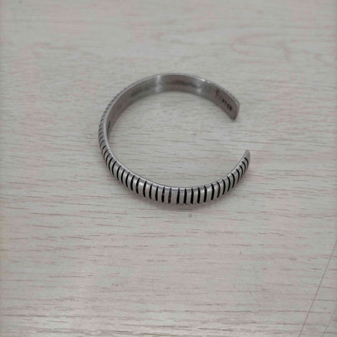 タケオキクチ TAKEO KIKUCHI pewter ストライプバングル メンズ