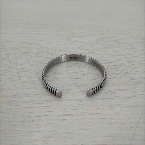 タケオキクチ TAKEO KIKUCHI pewter ストライプバングル メンズ