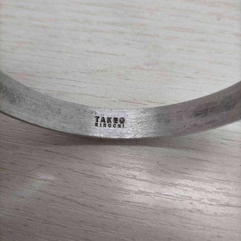 タケオキクチ TAKEO KIKUCHI pewter ストライプバングル メンズ