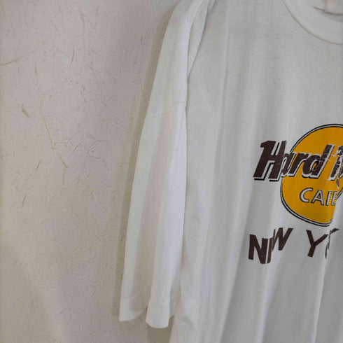 ハードロックカフェ Hard Rock Cafe シングルステッチ 企業ロゴ クルーネックTシャツ NEW YORK メンズ
