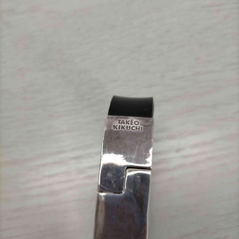 タケオキクチ TAKEO KIKUCHI ラバー silver 925 バングル メンズ