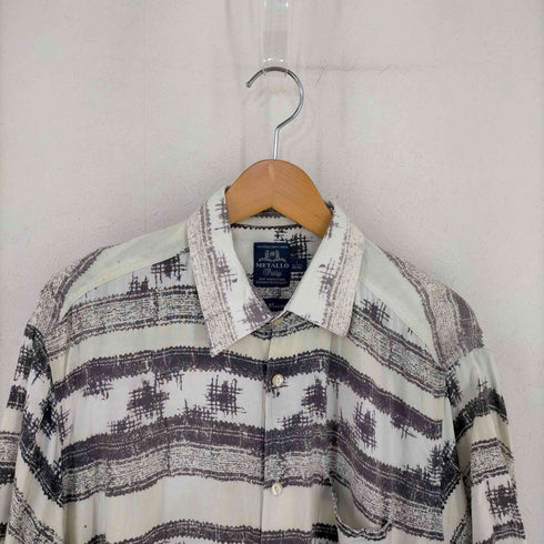 METALLO 総柄 レーヨン S/S シャツ メンズ import:L
