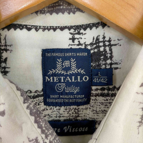 METALLO 総柄 レーヨン S/S シャツ メンズ import:L