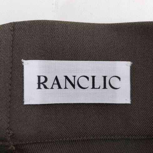 RANCLIC hem button wide pants レディース FREE