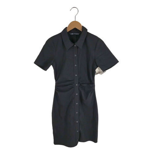 ザラ ZARA ねじれ シャツワンピース レディース import:S