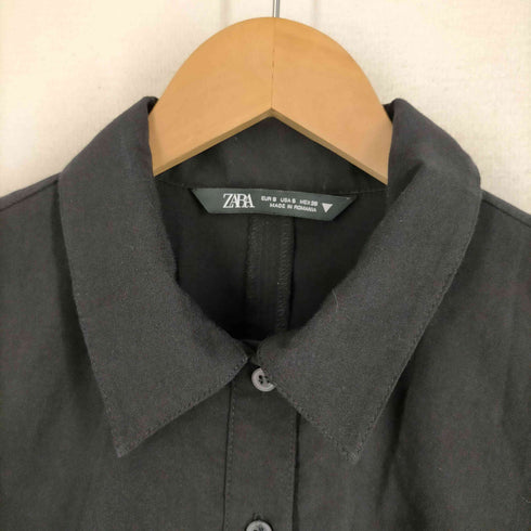 ザラ ZARA ねじれ シャツワンピース レディース import:S