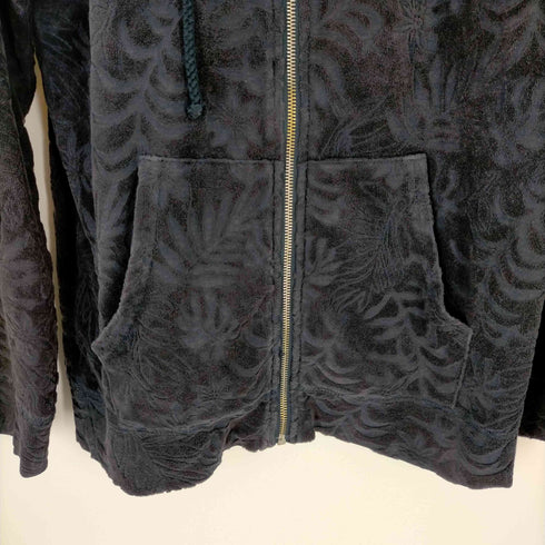 sho bernings ボタニカル柄ジップアップパーカー メンズ import:L