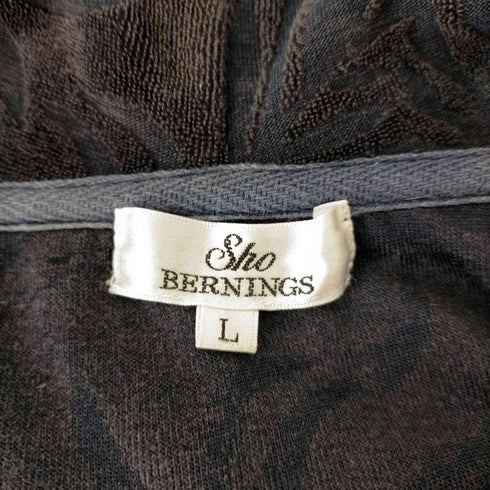 sho bernings ボタニカル柄ジップアップパーカー メンズ import:L