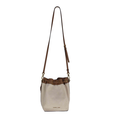チャールズキース CHARLES & KEITH キャンバス 巾着ショルダーバッグ レディース