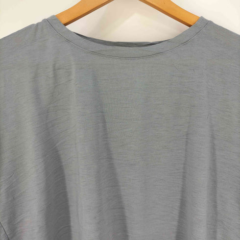 ミー イッセイミヤケ me ISSEY MIYAKE シワ加工 クルーネックTシャツ レディース