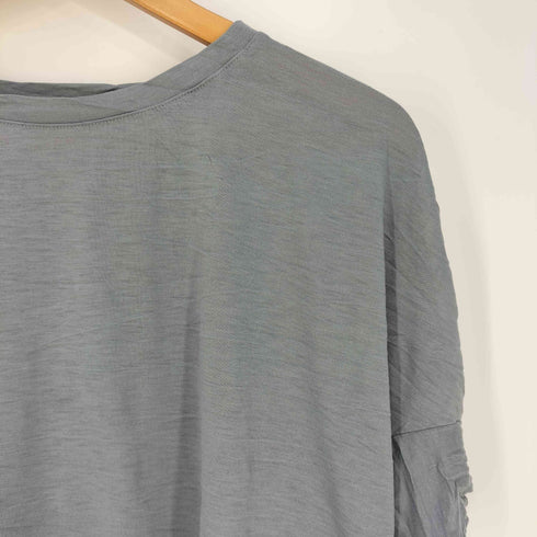 ミー イッセイミヤケ me ISSEY MIYAKE シワ加工 クルーネックTシャツ レディース