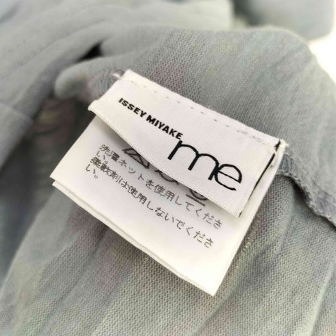 ミー イッセイミヤケ me ISSEY MIYAKE シワ加工 クルーネックTシャツ レディース
