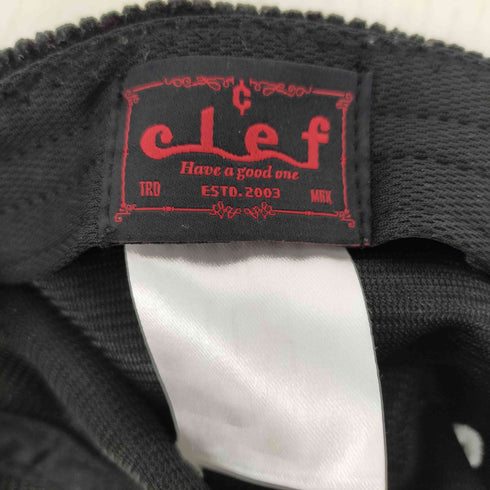 Clef Corduroy B.CAP ロゴ刺繍 6パネルコーデュロイキャップ メンズ