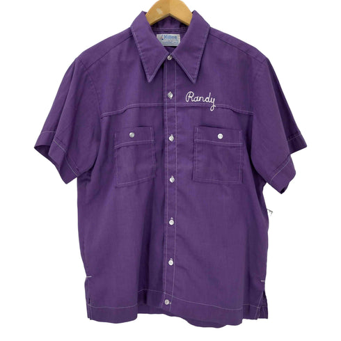 ヒルトン HILTON 60S-70S チェーンステッチ ボウリングシャツ メンズ JPN:M