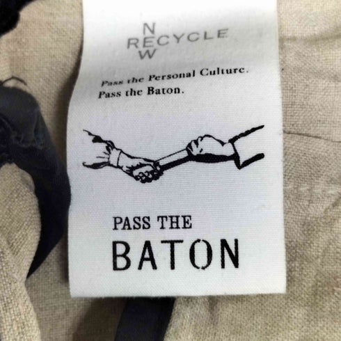PASS THE BATTON リネン トートバッグ レディース
