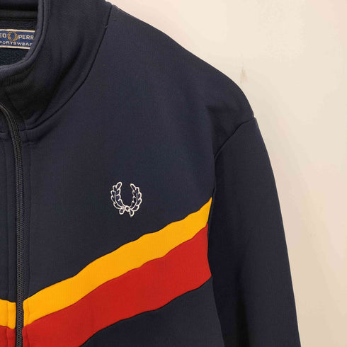 フレッドペリー FRED PERRY 80s 復刻 ロゴ刺繍 マルチカラー トラックジャケット メンズ import:S