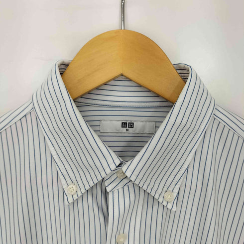 ユニクロ UNIQLO ノンアイロンジャージーストライプシャツ メンズ JPN:M