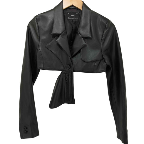 ケモノ KEMONO SHORT JACKET フェイクレザー ショートジャケット レディース FREE