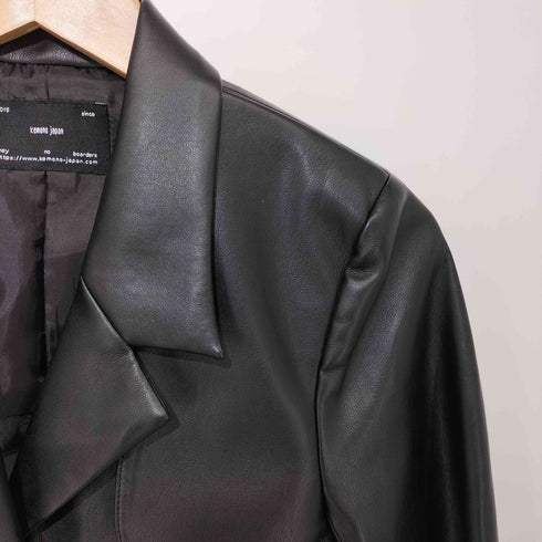 ケモノ KEMONO SHORT JACKET フェイクレザー ショートジャケット レディース FREE