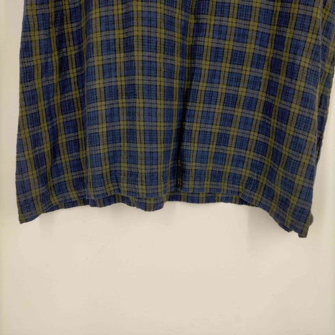 フォグリネンワーク fog linen work ブラックウォッチ 起毛リネンワンピース レディース