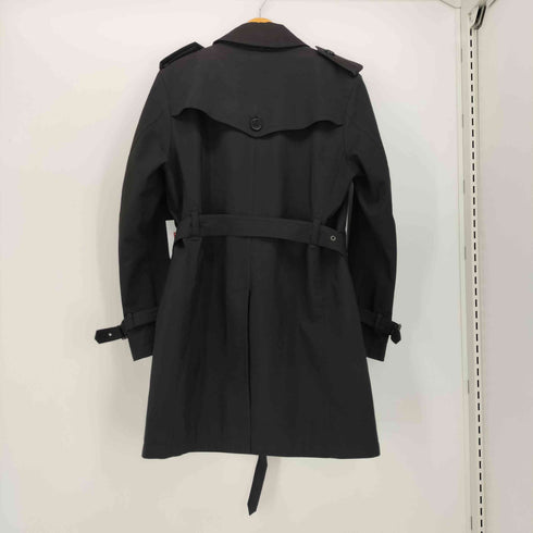 バーバリーブラックレーベル BURBERRY BLACK LABEL 2WAY 中綿 キルティングライナー ダブル トレンチコート レディース JPN:M