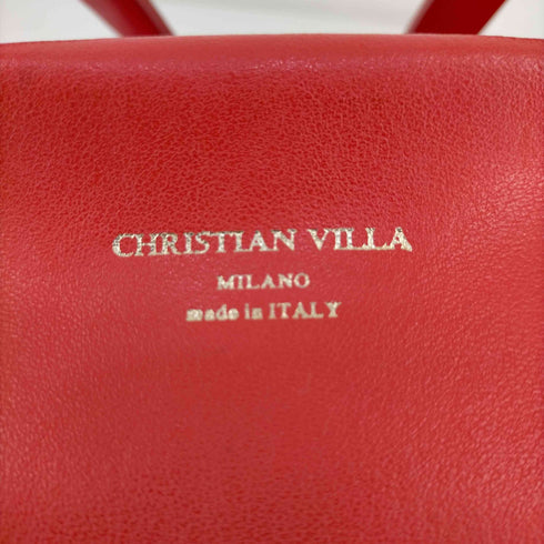 クリスチャンヴィラ CHRISTIAN VILLA イタリア製 2WAY レザー トートバッグ レディース