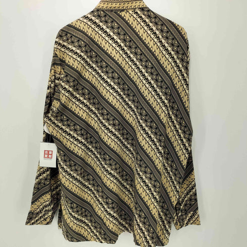 ArjunaWeda ロングスリーブバティックシャツ メンズ 3XL