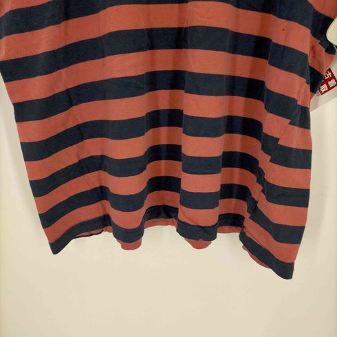 ゲス GUESS USA製 ボーダー刺繍 モックネックカットソー メンズ JPN:XL