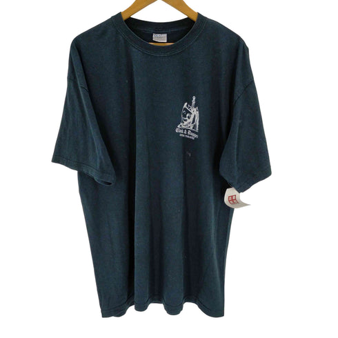ギルダン GILDAN 両面プリント クルーネックTシャツ メンズ JPN:XL