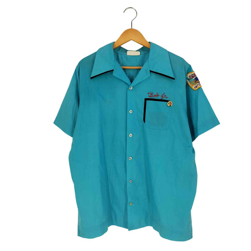 キングルイ King louie 70s パッチ ボーリングシャツ メンズ import:L