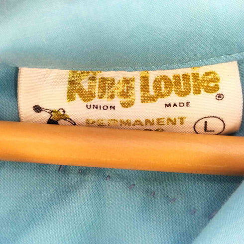 キングルイ King louie 70s パッチ ボーリングシャツ メンズ import:L
