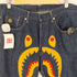アベイシングエイプ BAPE by A BATHING APE CITY WGM SHARK DENIM PANT シャーク刺繍 デニムパンツ メンズ JPN:L