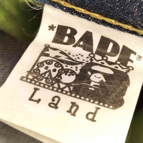アベイシングエイプ BAPE by A BATHING APE CITY WGM SHARK DENIM PANT シャーク刺繍 デニムパンツ メンズ JPN:L