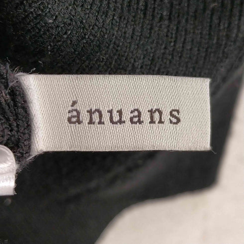 アニュアンス anuans カシミヤブレンドパフスリーブニットプルオーバー レディース FREE