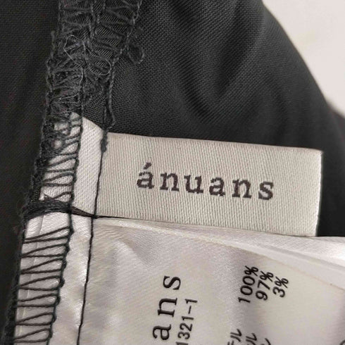 アニュアンス anuans エンブロイダリーレースハイウエストタックスカート レディース JPN:S