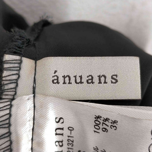 アニュアンス anuans エンブロイダリーレースハイウエストタックスカート レディース JPN:S