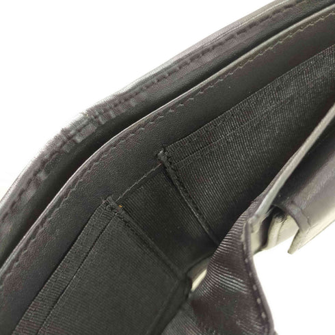 シーカー SEEKER カウレザー 編み込み二つ折り財布 イントレチャート メンズ