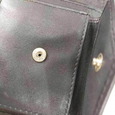 シーカー SEEKER カウレザー 編み込み二つ折り財布 イントレチャート メンズ