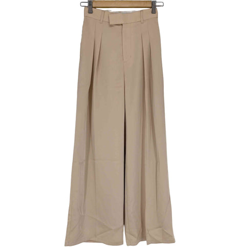 アニュアンス anuans 23AW グロスサテンツータックワイドパンツ レディース JPN:S